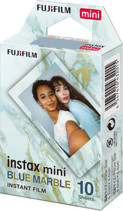 FUJIFILM Instax Mini Film - Blue Marble (Blå Marmor)